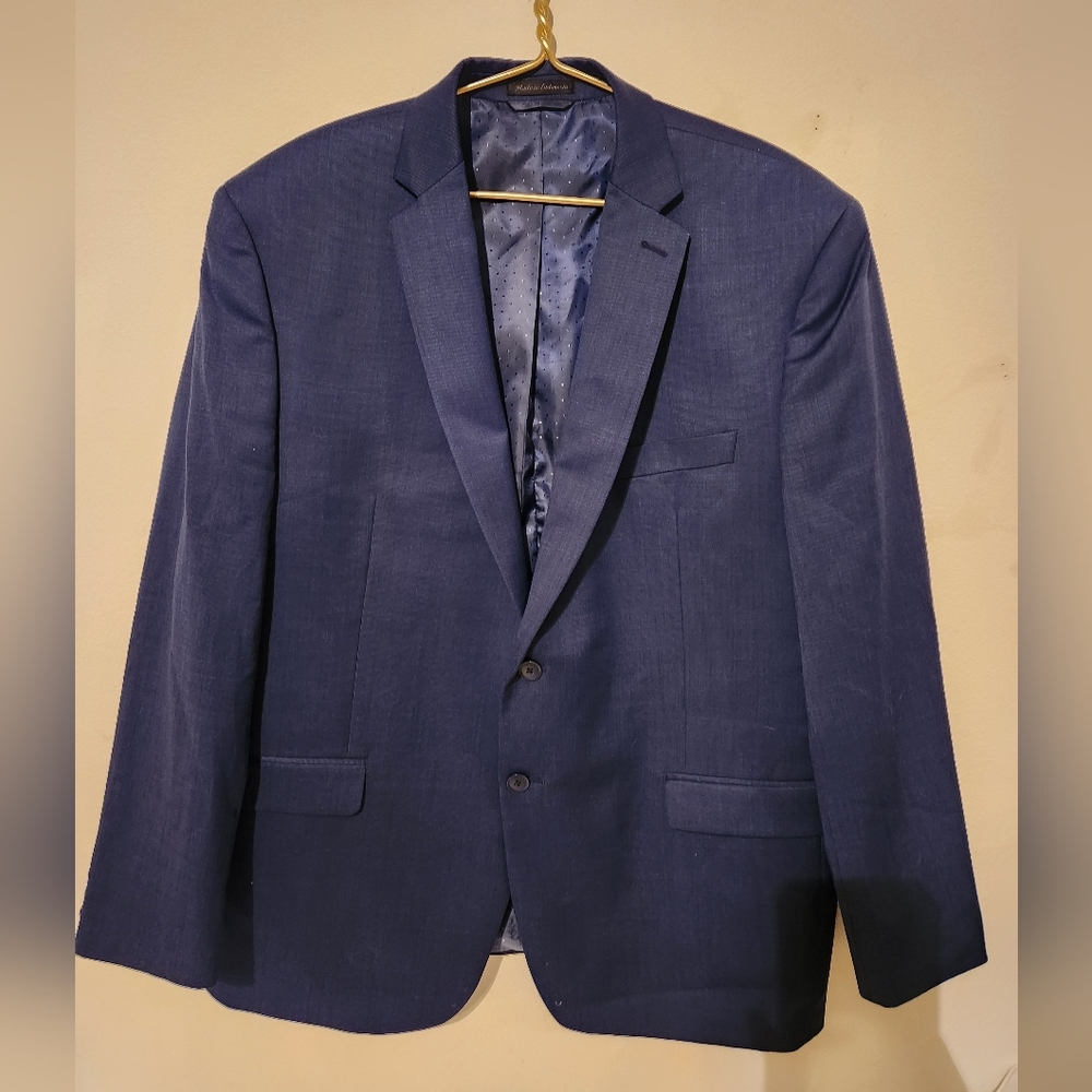 COLLECTION BY MICHAEL STRAHAN NAVY 46R SPORTS COAT 2 BUTTON
